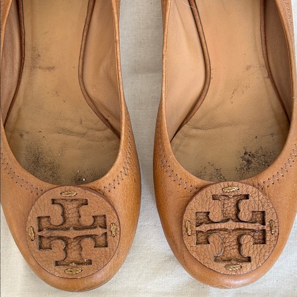 Tory Burch Tan Leather Loafers - Picture 3 of 5